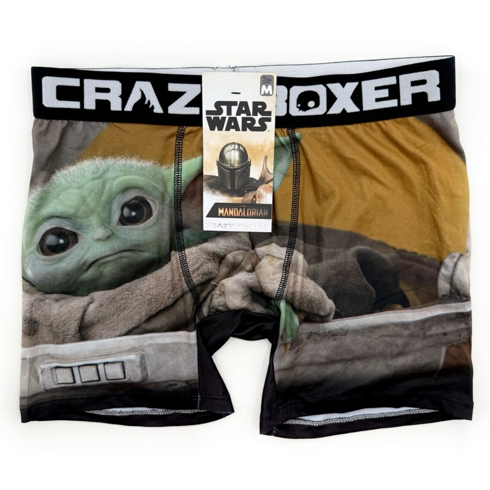 Star Wars Boxer Briefs Mens Medium Underwear Disney Mandalorian Grogu Baby Yoda
